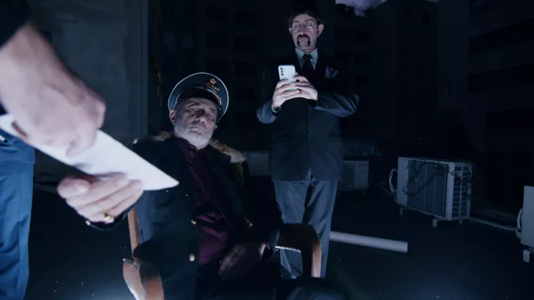 Production still from Ο Επιθεωρητής